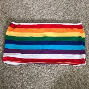 Rainbow crop top